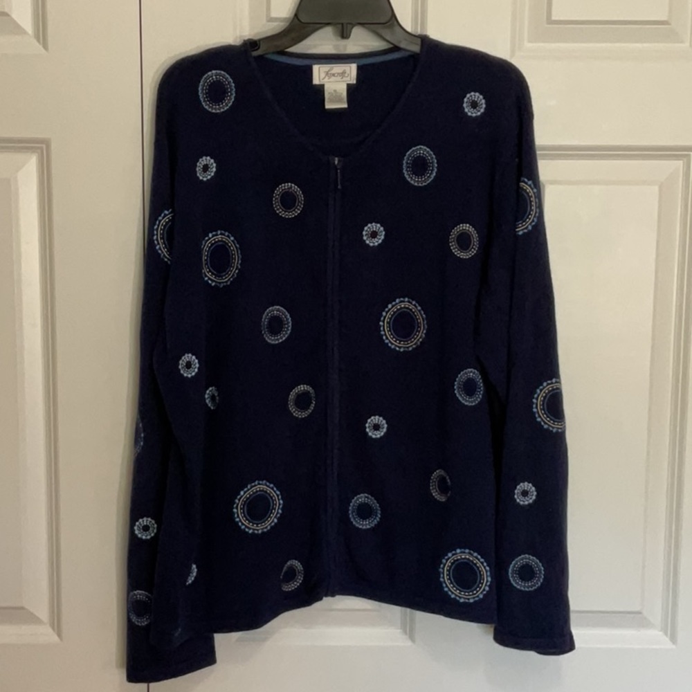 FOXCROFT Full Zip Cardigan